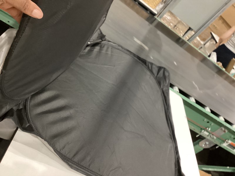 Condition photo showing As Is for sunshade heat shield small car windshield sun shade cover