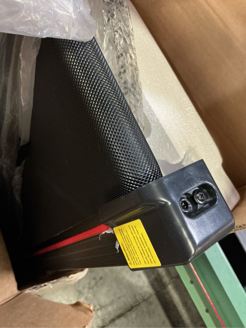 Condition photo showing Good Condition for walking pad with 10% incline treadmills for home, 4 in 1 6.2mph walking pad under desk treadmill with full screen led display, 2.75hp brushless drive, 12 hiit programs, 350 lbs weight capacity black red