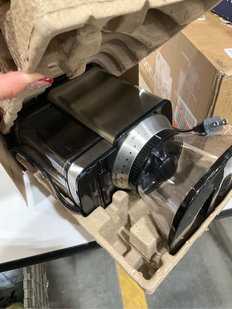 Condition photo showing As Is for Cuisinart Automatic Burr Mill - Stainless Steel - DBM-8P1: 18 Settings, Electric Coffee Grinder, 32 Cup Capacity, Safety Interlock