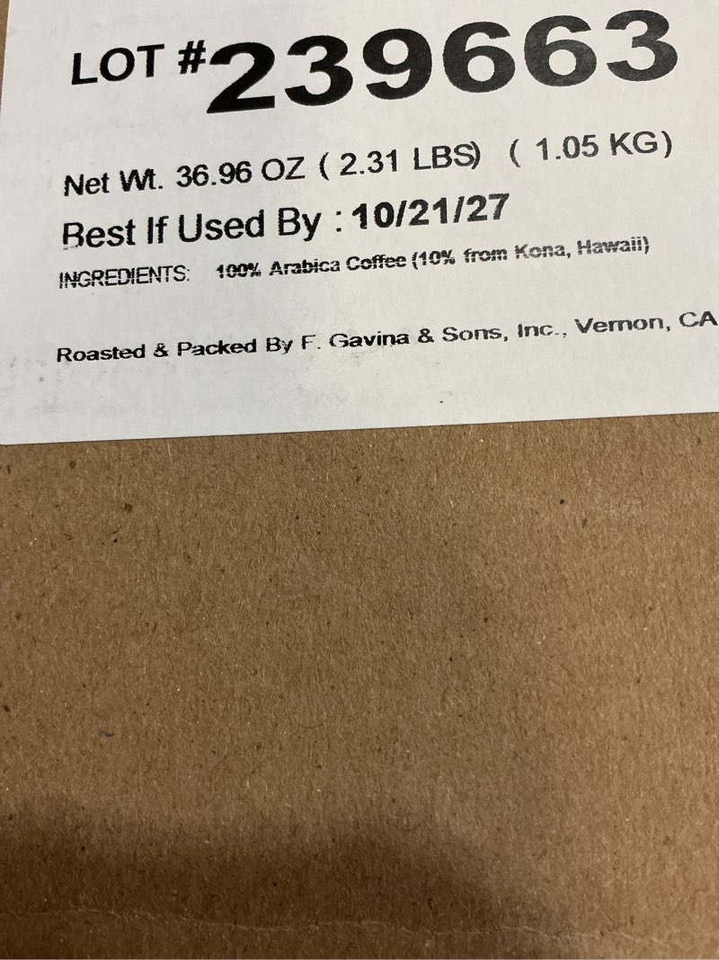 Condition photo showing New/Like New for (best if used by: 10/21/27)don francisco's kona blend coffee pods, 100 count, medium roast, compatible with keurig brewers kona blend 100 count (pack of 1)