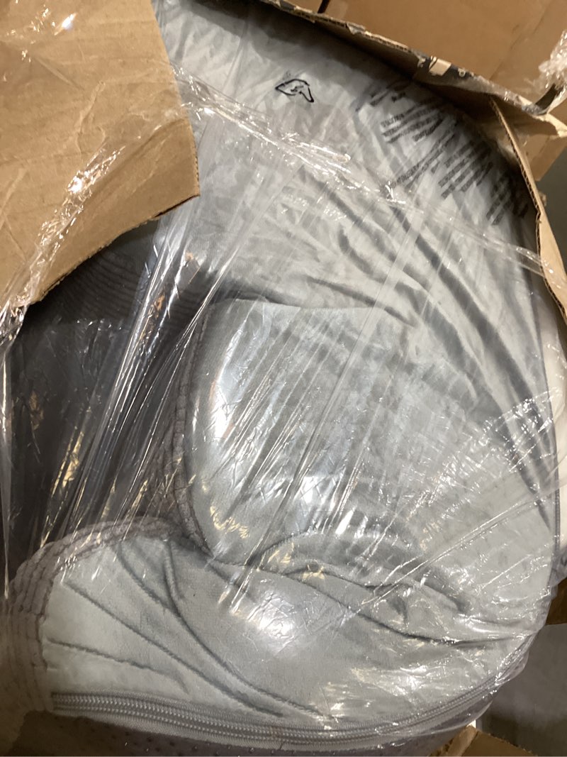 Condition photo showing Good Condition for bieezzk leg pillow elevation blood circulation, leg elevating pillows for after surgery, sleeping, memory foam wedge pillow for legs swelling, foot knee pillow for back pain, 23.6×16.8×8in, dark grey dark grey 23.6*16.8*8 inch