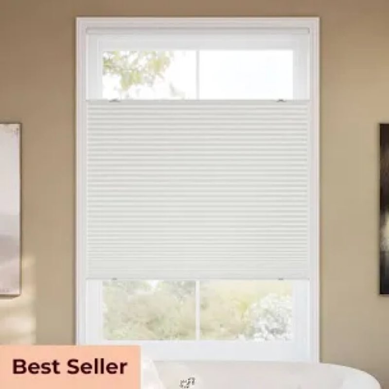 boolegon no drill no tools cellular shades top down bottom up honeycomb blinds blackout cordless win