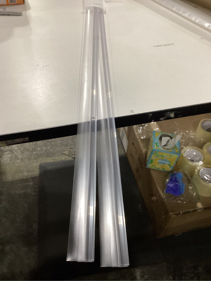 Condition photo showing New/Like New for 2-Pack Frameless Shower Door Bottom Seal (1/4'' X 39'') Clear Glass Shower Door Sweep Strip can Covers up to 23mm Gap - Stop Leaks 1/4 inch (6mm) - 23mm Gap