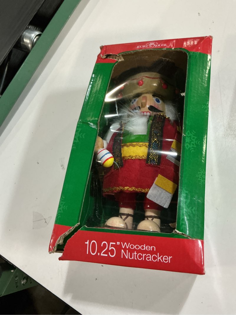 Condition photo showing New/Like New for Kurt Adler 10.25-Inch Mexican Nutcracker Tablepiece - Chubby Collection