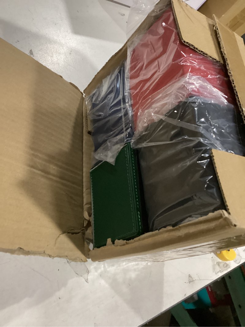 Condition photo showing Good Condition for mlikero 4 pack card deck box, commander deck box holds 400+ double-sleeved cards with 4 dividers, leather magnetic closure card box fit for mtg, tcg (4 colors) deck box v2-4 color