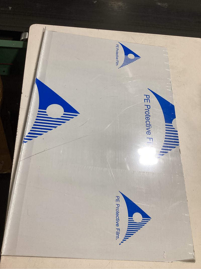 Condition photo showing Good Condition for stainless steel cutting board with counter lip, extra large chopping board for kitchen,metal cutting board for veggies,meat,fruits,bread and baking (80 x 50cm/31.5 x 19.7 inch) 31.5"l x 19.7"w