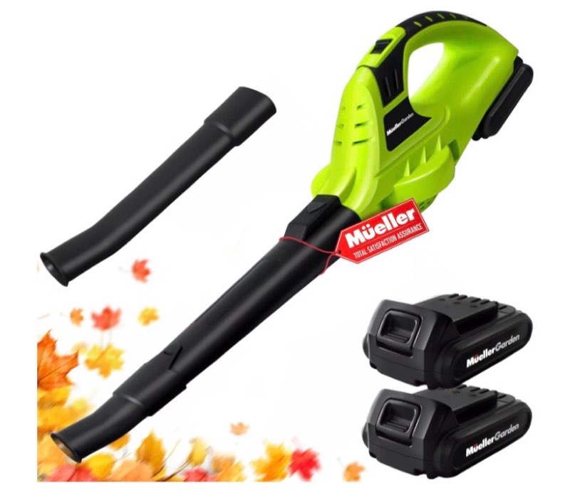 Mueller UltraStorm Leaf Blower Cordless Electric