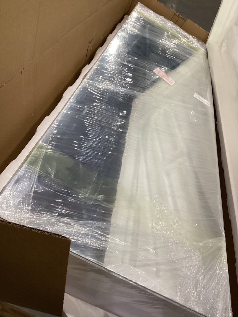 Condition photo showing Good Condition for Vlsrka 47.2" LED Jewelry Mirror Cabinet, Wall/Door Mounted Jewelry Armoire Organizer with Full Length Mirror, Large Storage Hanging Cabinet, 4 Drawers, 5 Shelves (White)