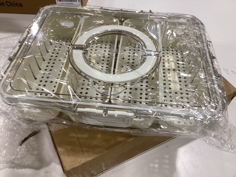 Condition photo showing Good Condition for [dishwasher safe] salad bar containers for fridge, veggie containers for refrigerator, salad prep containers for fridge, veggie tray with lid, storage & organizer for fruit, berry, produce keeper