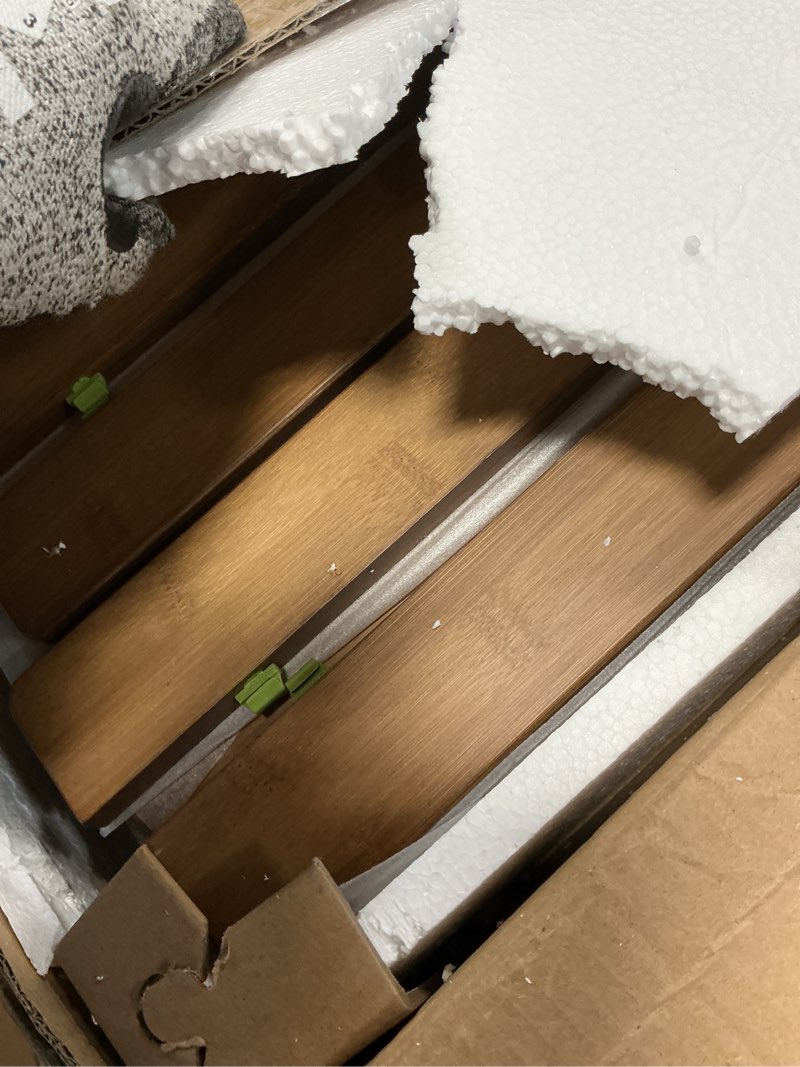 Condition photo showing Good Condition for Wire Shelf Covers, Bamboo Wire Rack Covers for Pantry, Closet (5pcs, 32" W x 12" D) 32"W x 12"D 5