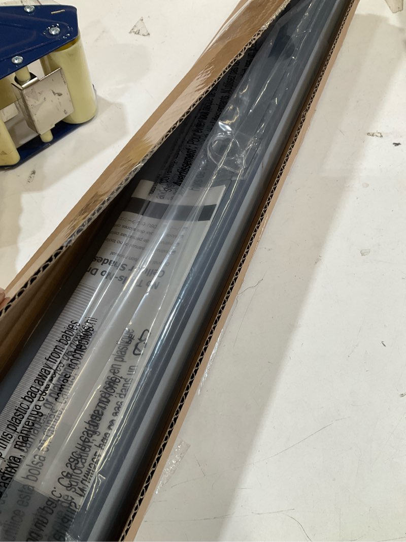 Condition photo showing Good Condition for lazblinds no tools no drill cordless cellular shades, blackout light blocking honeycomb shades for home, thermal insulation blinds for windows, 37" w x 64" h, dark grey blackout-dark grey 37" w x 64" h