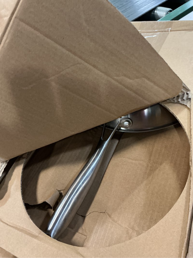 Condition photo showing Good Condition for COOKING KING 10-Inch Stainless Steel Pan, Hybrid Nonstick Frying Pan, Skillet, 3-Ply Clad Cookware, Even Heat Distribution, Dishwasher & Oven Safe, with Stay-Cool Handle, Induction Compatible Stainless Steel 10 Inch