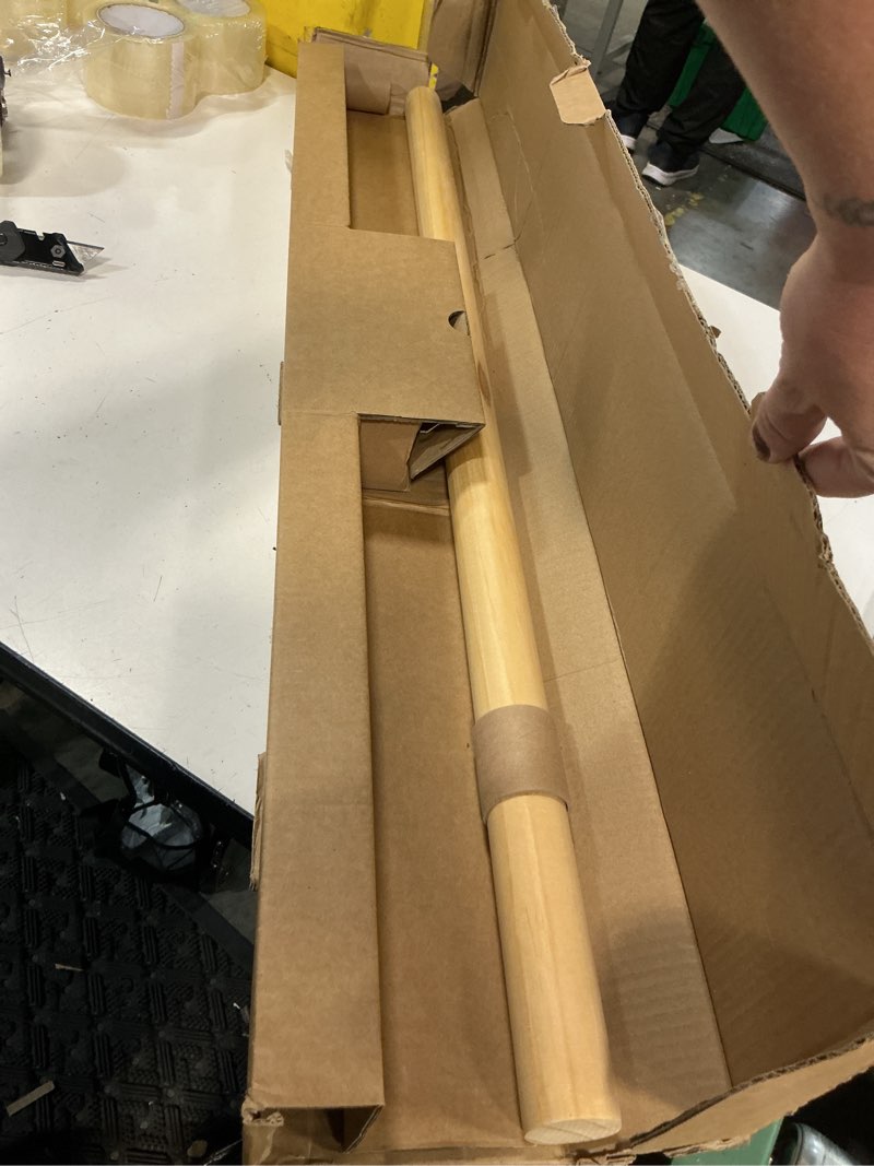Condition photo showing New/Like New for rothley pipe handrails for indoor stairs: 3.3ft stair railing indoor wooden wall attachment stair handrail 1.6" round staircase grab bar for elderly & kids (red oak) 3.3ft red oak