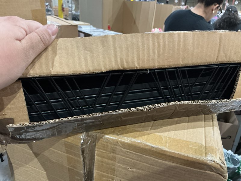 Condition photo showing Good Condition for floating shelves for wall set of 4, different sizes mounted wood floating shelf, wall shelves for living room,bedroom, bathroom, kitchen, farmhouse decor, office black