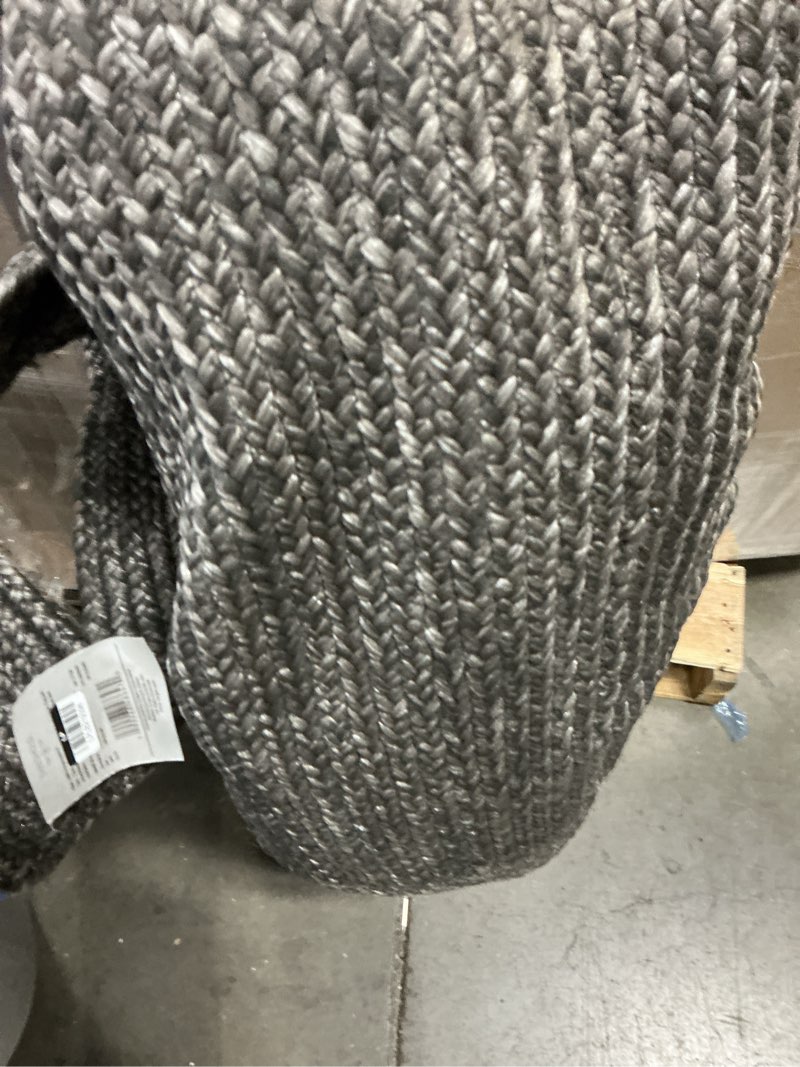 Condition photo showing Good Condition for 7'x10' natural woven rectangular braided outdoor area rug heathered charcoal - threshold™