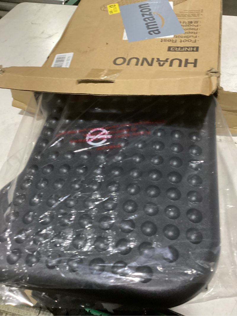 Condition photo showing Good Condition for huanuo adjustable desk footrest, foot rest for under desk at work with massage, adjustable foot stoo