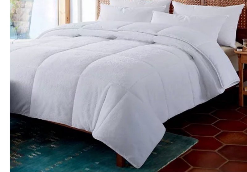 home cozy down reversible comforter, full/queen