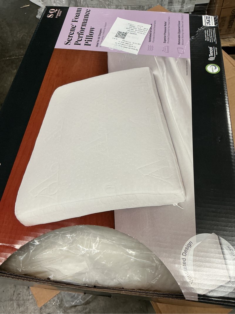 Condition photo showing Good Condition for allswell serene foam bed pillow with tencel cover, standard/queen
