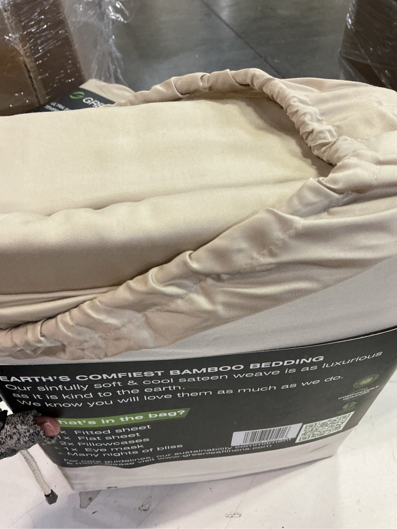 Condition photo showing Good Condition for Greenleaf Queen Pillow Cases Set of 2 | Ultra-Soft Pillow Covers | Envelope Closure | 100% Viscose Derived from Bamboo Pillowcase | Breathable & Cooling Pillow Cases, Ivory