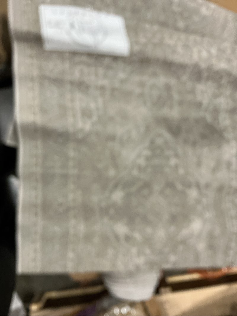 Condition photo showing Good Condition for superior indoor runner rug, plush carpet cover, traditional oriental medallion, perfect for hallway, entryway, living room, dining, bedroom, office, kitchen, glendale collection, 2' 7" x 8', rivulet 2'7" x 8' (runner) rivulet
