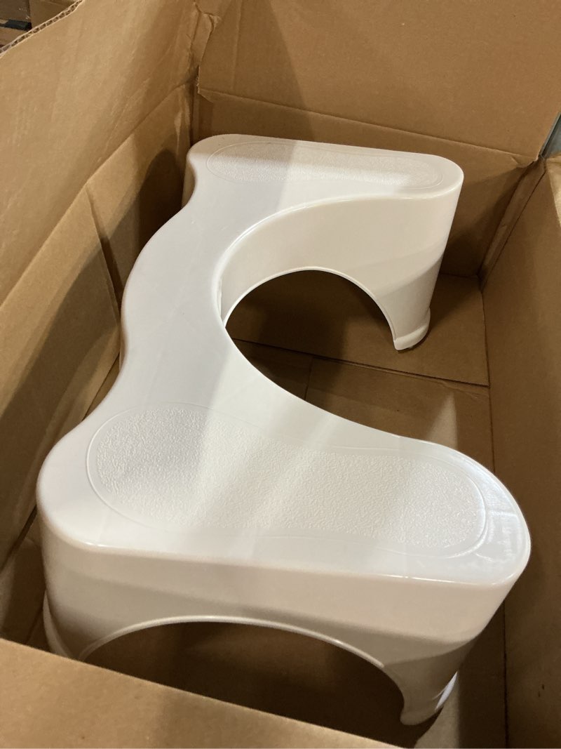 Condition photo showing Good Condition for squatty potty the original bathroom toilet stool, 7 inch height, white white 7 inch
