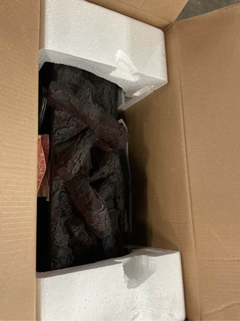Condition photo showing As Is for duraflame Electric Log Set Heater with Crackling Sound - DFI041ARU-07 - Black