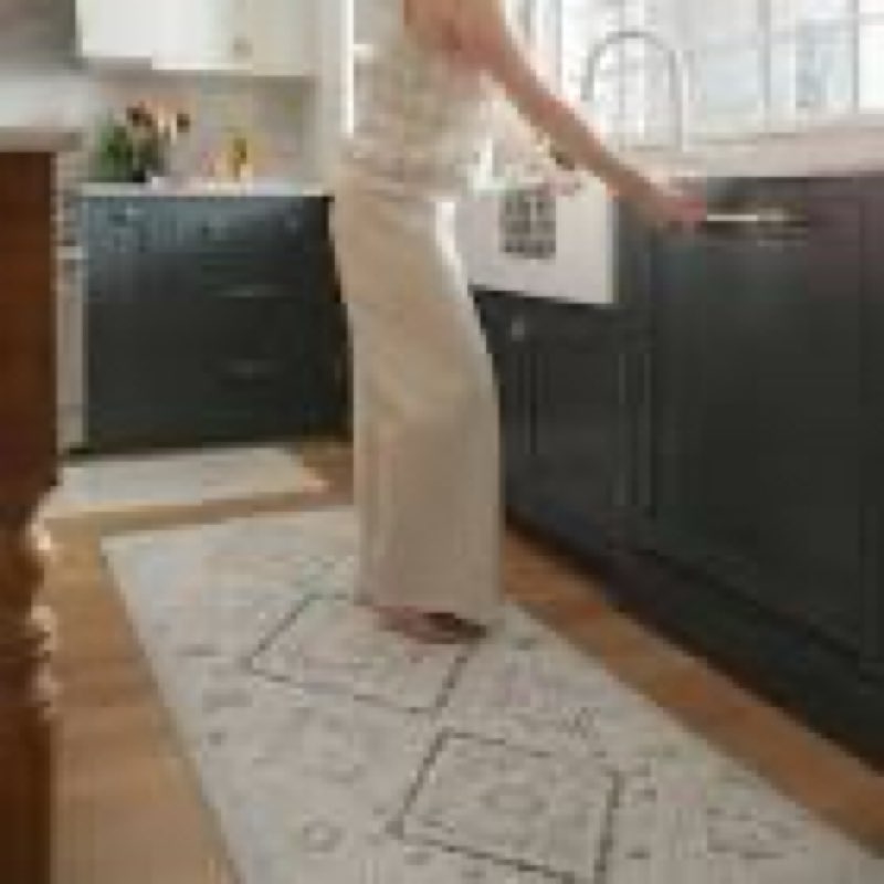 house of noa nama standing mat – anti-fatigue kitchen mats for floor, cushioned & non-slip kitchen c