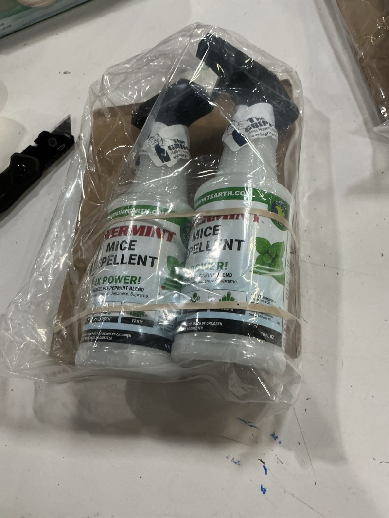 Condition photo showing New/Like New for 16 oz peppermint oil mice repellent spray 2-pack