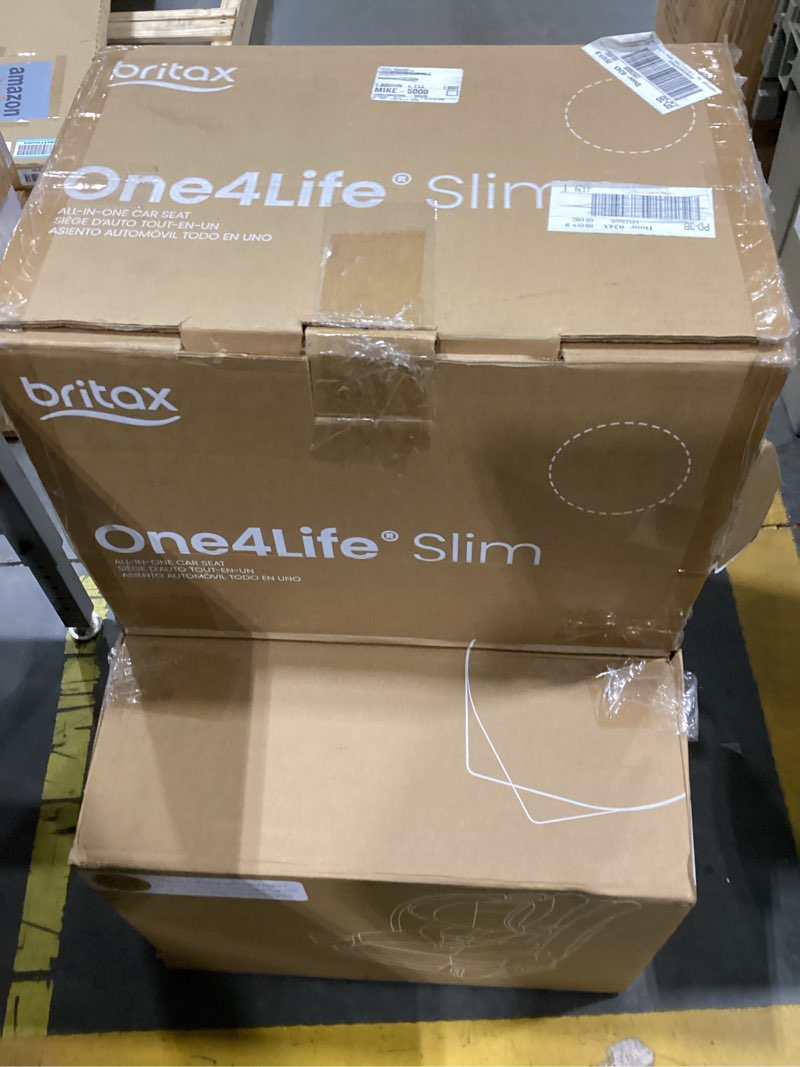Condition photo showing Good Condition for britax one4life slim all in one car seat, up to 10 years of use with rear facing, forward facing, booster modes, 17.5” slim car seat design, clicktight installation & safewash fabrics — mineral gray mineral gray 2.0 one4life slim