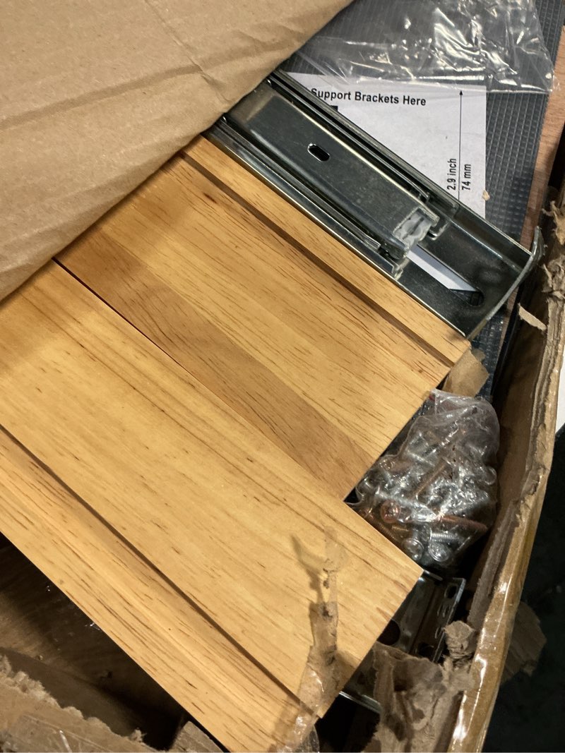 Condition photo showing Good Condition for ocg pull out drawers for cabinets 14"w x 21"d, 2 tier heavy-duty slide out wood drawer shelf, pull out drawer for cabinets, base cabinet organization ?for kitchen, pantry, bathroom 14w21d, 2 tier, wood
