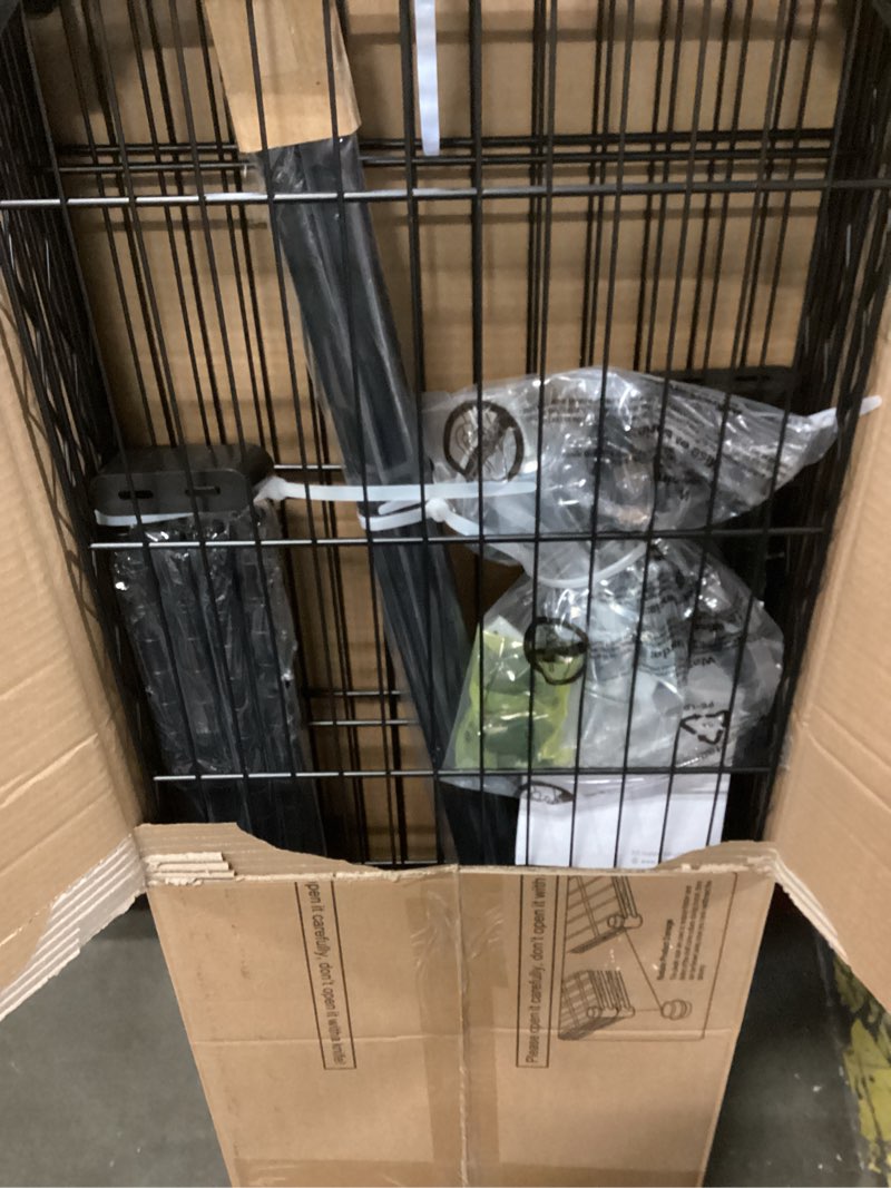 Condition photo showing New/Like New for P8C Heavy Duty Clothes Rack?With Extended Width Design? Rolling Clothing Racks for Hanging Clothes with Lockable Wheels?51.2"W x 15.8"D x 80.5"H?Max Load 700LBS?Black Rack with Black Cover