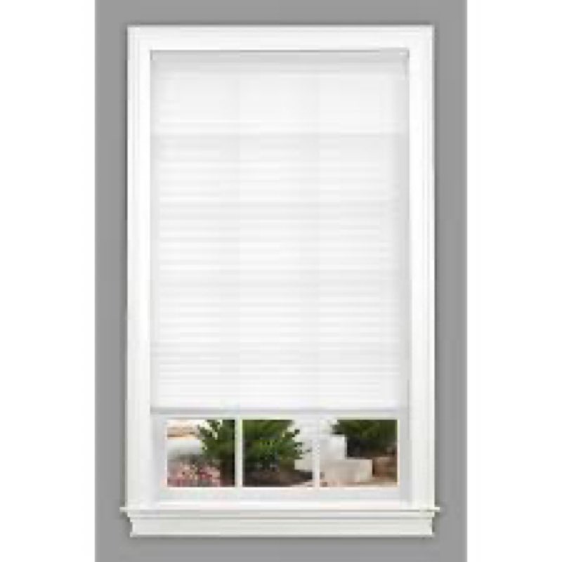( similar products) White cordless pleated shade size 24x48