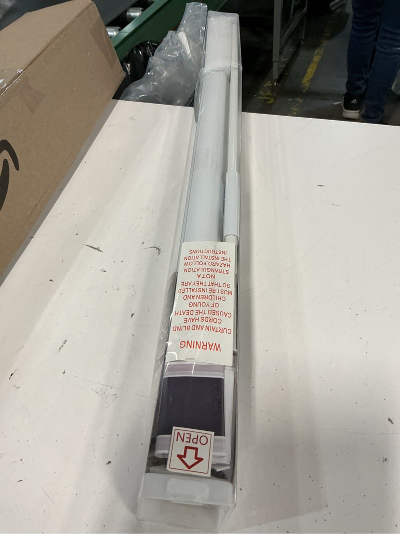 Condition photo showing Good Condition for allbright 100% blackout cordless roller shades for windows, thermal insulated uv protection, window roller blinds for home, bedroom, kitchen, bathroom, 21" w x 72" h, white white 21"w*72"h