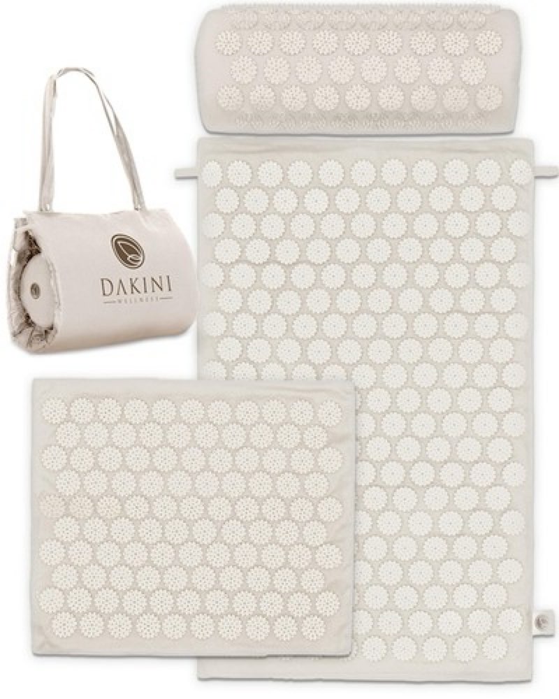 Acupressure Mat and Pillow Set with Extra Mini Accupressure Massage Mat 