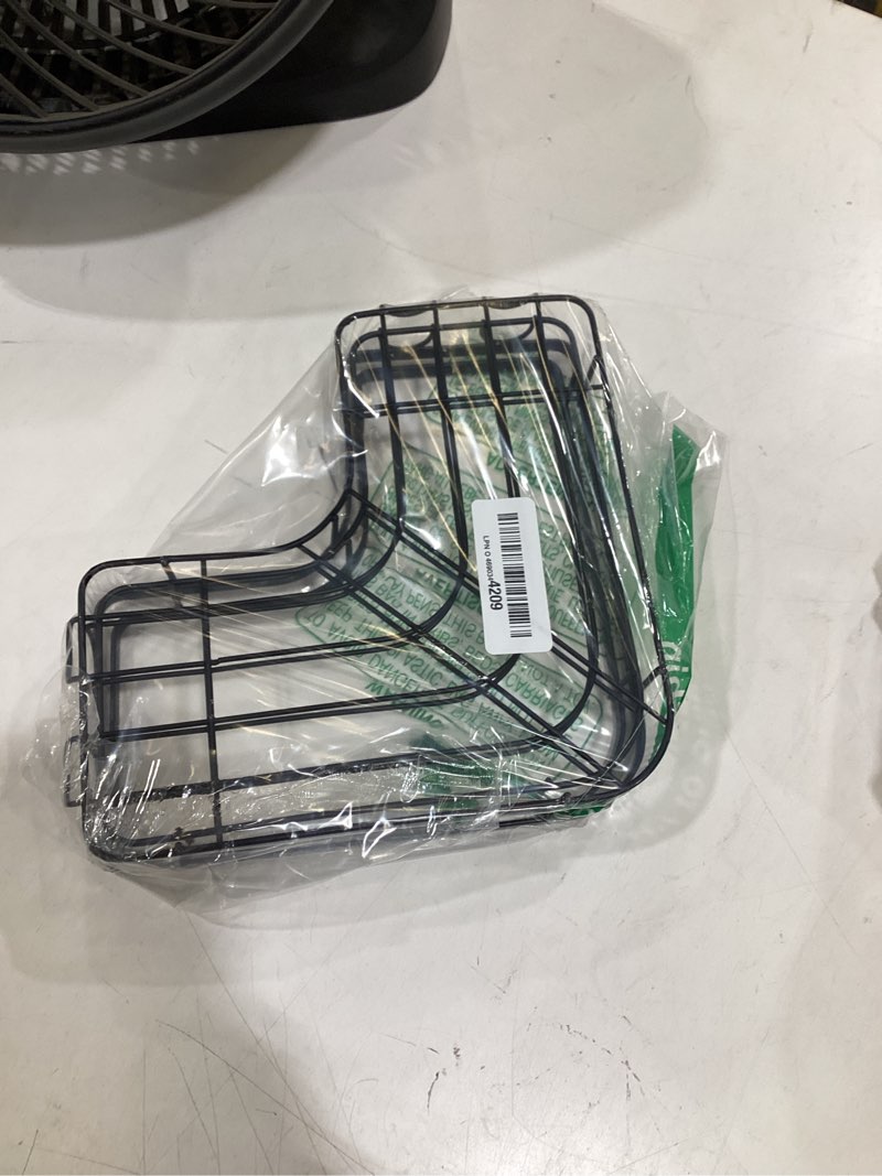 Condition photo showing Good Condition for sakugi corner shower caddy - 2 pack, adhesive shower organizers, rustproof stainless steel shower shelves with 8 hooks, no drilling bathroom organizers and storage racks, space-saving, black, medium black medium
