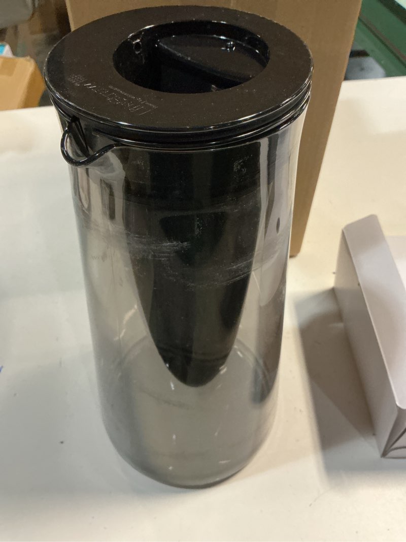 Condition photo showing As Is for LifeStraw Home – Water Filter Pitcher, 10-Cup, Obsidian, BPA Free Designed for Everyday Protection Against Bacteria, parasites, microplastics, Lead, Mercury, PFAS and a Variety of Chemicals 10-Cup Obsidian