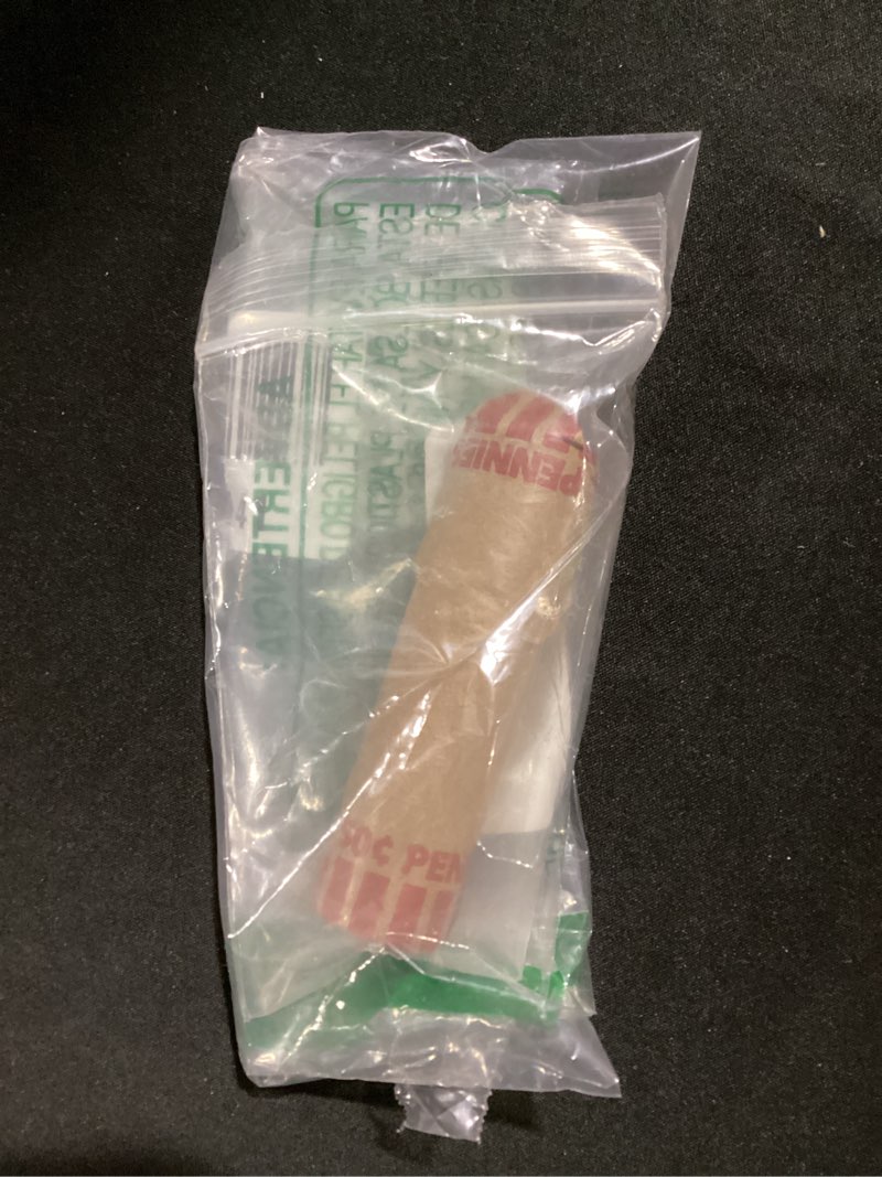 Condition photo showing Good Condition for 50 wheat pennies (unsearched shotgun roll) - mixed years circulated good or better.