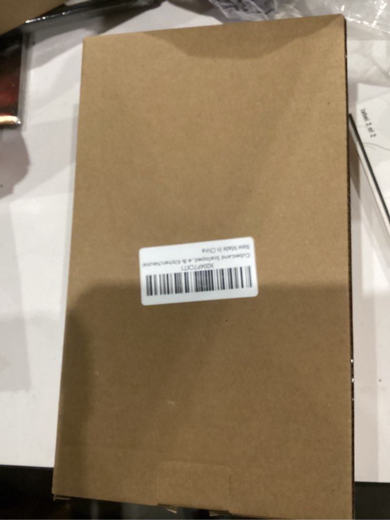 Condition photo showing New/Like New for CubesLand Scalloped Napkin Holder for Bathroom Decor, Paper Rope Flat Napkin Dispenser Guest Towel Tray for Bathroom, Farmhouse Warm Napkin Holder for Table Dining Room Home Kitchen Decor, Neutral Neutral Guest Towel