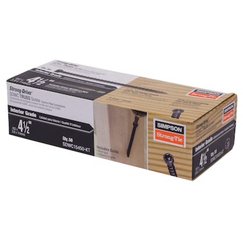 Simpson Strong-Tie Strong-Drive SDWC #7 x 4-1/2-in Ecoat Interior Trim screws ( 50 -Per Box )
