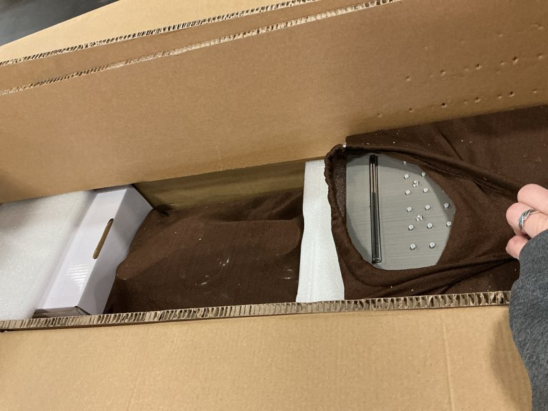 Condition photo showing New/Like New for ROVATE LED Shower Panel Tower System, Rainfall Waterfall Shower Tower with Jets and Handheld, 5 in 1 Brushed Stainless Steel High Pressure Shower Column with Tub Spout 5 Modes-Brushed-2 Jets