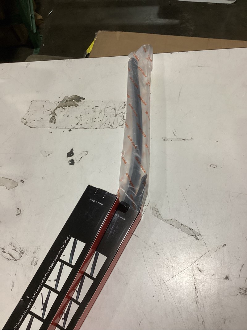 Condition photo showing As Is for compatible with audi q7 2016-2024 wiper blades front windshield wipers water repellent available in all-seasons oem quality 2pcs 26"+26" pinch tab black q7 2016-2024