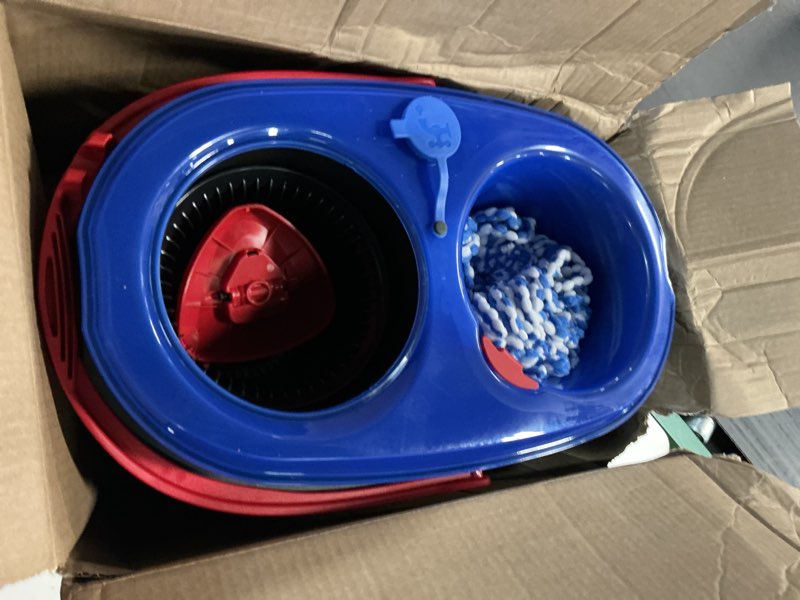Condition photo showing Good Condition for o-cedar easywring rinse clean 12 in. w spin mop with bucket