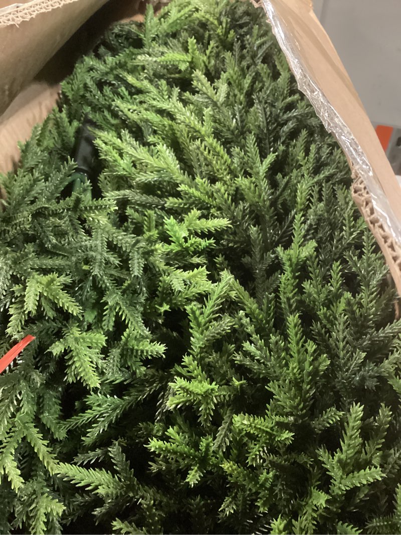 Condition photo showing Good Condition for artificial trees for outdoor, 5ft faux cedar trees for outdoor planters for decorating indoor, outdoor, office, coffee