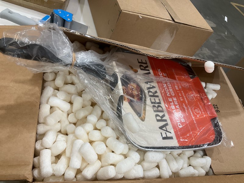 Condition photo showing Good Condition for Farberware Cookstart DiamondMax Nonstick Square Deep Grill Pan/Griddle, Dishwasher Safe, 11 Inch - Silver Silver Griddle (11 Inch)