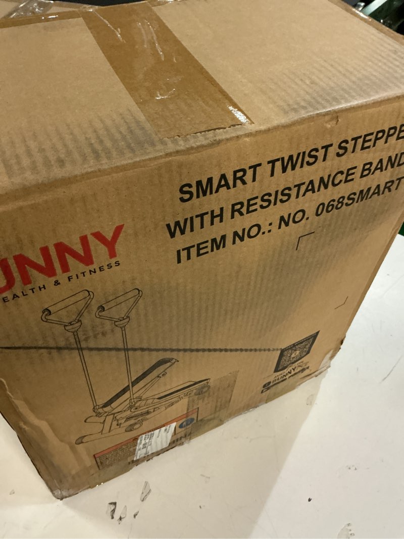 Condition photo showing Good Condition for Sunny Health & Fitness Mini Stepper for Exercise at Home, Stair Step Workout Machine with Resistance Band and Over 300lb Weight Capacity, Optional Twist Motion and Free SunnyFit App Connection Smart/Twist Motion