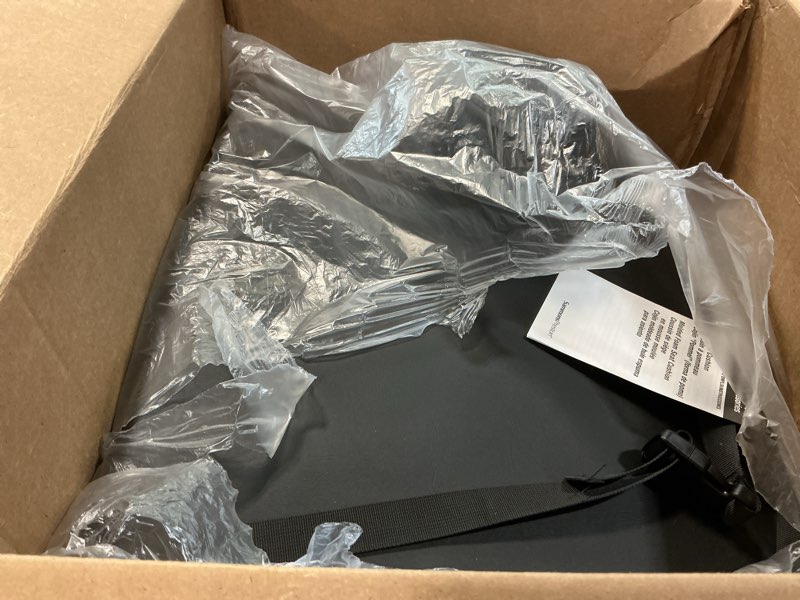 Condition photo showing Good Condition for sammons preston pommel wedge cushion, wheelchair accessory, seat pad, foam support pad, lower back, tailbone, and sciatica pain relief, slide control to prevent slipping out of seat