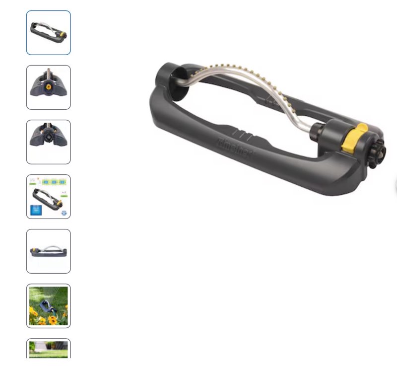  melnor duratek 4000-sq ft oscillating sled lawn sprinkler