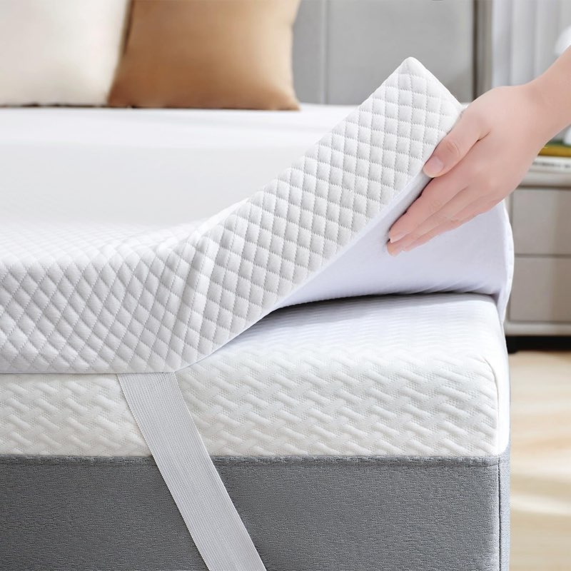 2 Inch Gel Memory Foam Mattress Topper, Twin