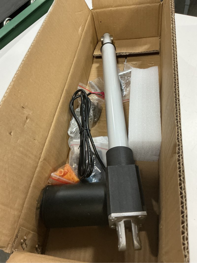 Condition photo showing Good Condition for 12v actuator 6000n/1320lb heavy duty electric linear actuator with 4 inch stroke, ip54 waterproof, includes manual switch controller 4“/100mm 6000n-4mm/s 1