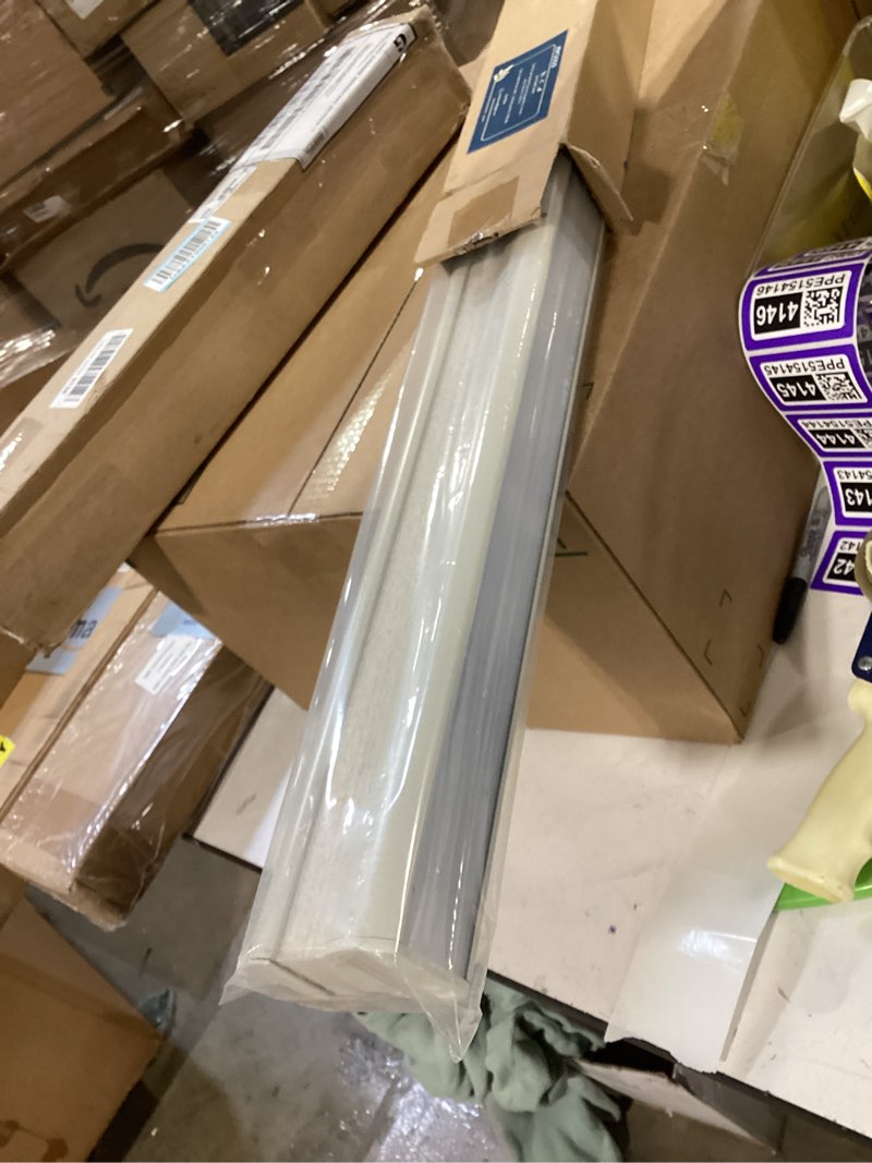 Condition photo showing Good Condition for joydeco no drill linen cellular blinds for indoor windows, light filtering cordless cellular shades for thermal insulation noise reduction, window shades for home (linen cream, 28" w x 64" h) linen - beige 28"w x 64"h